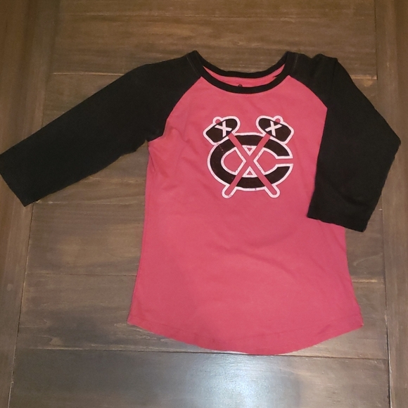 Chicago Blackhawks Baseball Tee - Picture 1 of 1